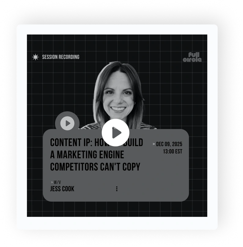 Watch: Content IP: How to build a marketing engine competitors can't copy