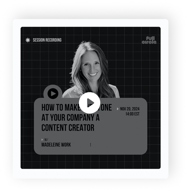 Watch: How to make anyone at your company a content creator